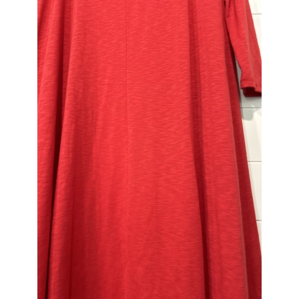 LuLaRoe Red Slub Knit Longline‎ Duster Cardigan Pockets Small - Picture 4 of 6